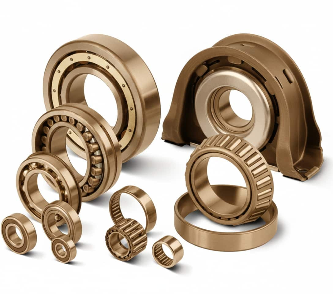 Por que o rolamento em bronze é o mais usado?